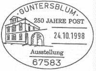 Ausstellung '250 Jahre Post' am 24.10.1998 in Guntersblum